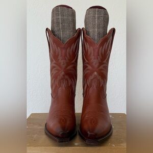 EUC Tecovas Sadie Boot in Rustic Brown Bovine size 6